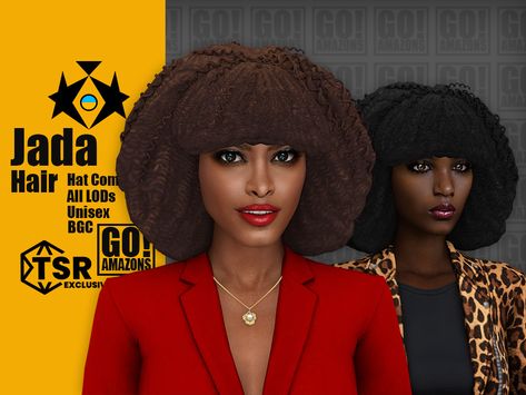 Sims 4 Bob Hair Cc, Medium Afro, Afro Bob, Hair Sims 4 Cc, Sims 4 Afro Hair, Sims 4 Cc Download, Sims 4 Cas Mods, Cc Hair, Makeup Cc