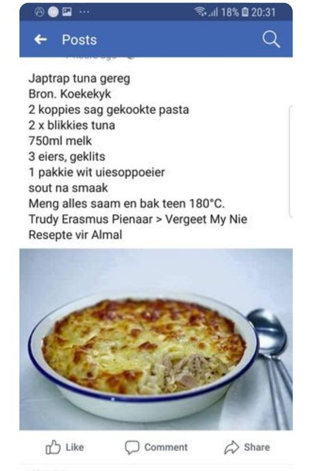 Maklike Afrikaanse Resepte, Tunatert Resep, Ingelegte Resepte, Vinnige Maklike Aandetes, Tuna Resepte, Canned Fish Recipes, Air Fryer Recipes Dessert, Rock Recipes, Homemade Bread Recipes Easy