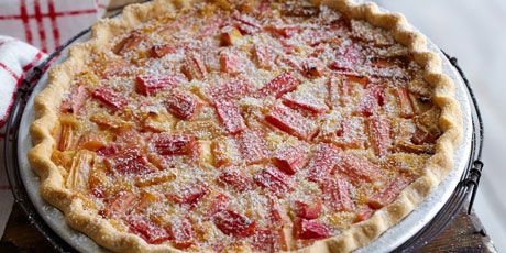 Rhubarb, technically a vegetable, is known for its very tart flavor and the fact that only the stalks are edible. There are many varieties of rhubarb which account for how the stalks vary in color from a deep red to a pale green. Although the flavor is delicious on all kinds, this pie looks prettiest with the red-stalked varieties. Look for thinner stalks, they will be more tender and less fibrous than thicker stalks.You might also like theseFresh and Beautiful Rhubarb Recipes. Rhubarb Custard Pie, Best Rhubarb Recipes, Rhubarb Custard Pies, Custard Pie Recipe, Rhubarb Custard, Mothers Day Desserts, Strawberry Rhubarb Pie, Rhubarb Pie, Rhubarb And Custard