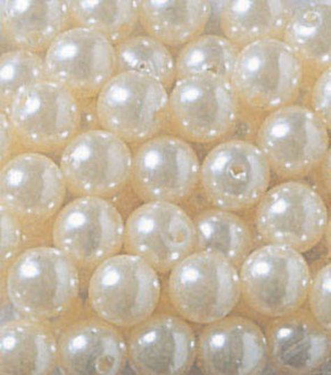 Darice Big Value! 10 mm Pearl-240PK/White, , $1.99 for 240 pearls. Pearl Centerpiece, Pearls Diy, Loose Pearls, Pearl And Lace, Plastic Crafts, Vase Fillers, Craft Store, Arts And Crafts Supplies, Joanns Fabric And Crafts