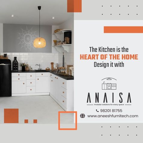 Anaisa brings you the best modular solutions for your kitchen. The kitchen is the heart of the home and we are here to give your kitchen a design like never before. For any inquiry Contact us at +919820181755 . . . #anaisa #modularkitchen #interiordesign #kitchendesign #homedecor #kitchen #interiordesigner #kitchendecor #interior #home #decor #kitchencabinets #furniture #interiors #architecture #design #modularhome #wardrobe #homedesign #furnituredesign #modularkitchens #homeinterior #livingroom Interior Home Decor, Kitchen Stories, Kitchen Units, Interior Home, Modular Homes, Post Design, Media Post, Social Media Design, Kitchen Interior