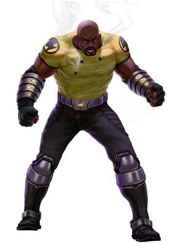 Luke Cage Costume, Power Man Marvel, Marvel Avengers Alliance, Luke Cage Marvel, Superhuman Strength, Black Superheroes, Avengers Alliance, Marvel Knights, Punisher Marvel