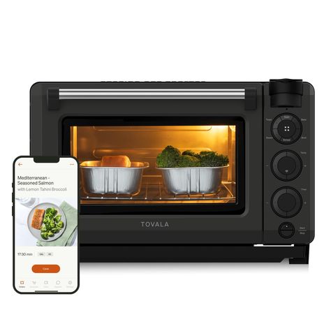 PRICES MAY VARY. Versatile 6-in-1 Toaster Oven Air Fryer Combo - Unleash your culinary skills with our air fryer toaster oven combo that can switch between Air Fry, Steam, Bake, Broil, Reheat, and Toast cooking methods. Create custom, automated cook cycles with 1 or more modes for perfectly cooked meals every time. Controlled by Integrated Smartphone App - Easily set your microwave air fryer combo to use one or multiple modes, receive notifications when your meal is ready, enjoy the convenience Fry Bake, Countertop Convection Oven, Smart Oven, Countertop Oven, Salmon Seasoning, Baked Fries, Air Frying, Convection Oven, Air Fry