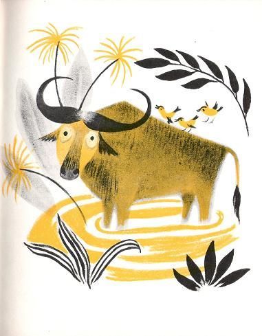 Buffalo Illustration, Kitty Crowther, Buffalo Logo, Cow Illustration, Mid Century Illustration, Childrens Books Illustrations, Water Buffalo, Little Critter, Mini Drawings