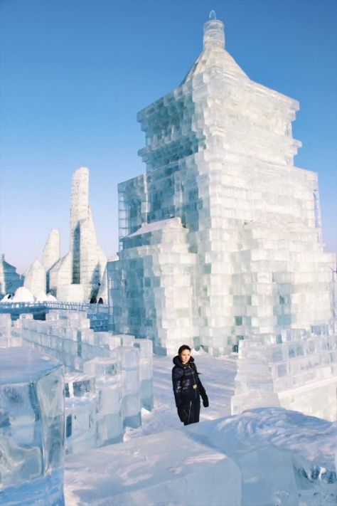 Things to do in Harbin, China: Harbin Ice Festival Harbin China, Ice Festival, Snow Sculptures, Ice Sculpture, Island Park, Sand Sculptures, Harbin, Ice Sculptures, China Travel