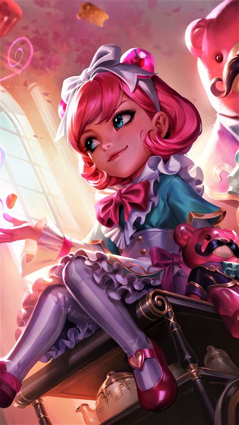 4k phone wallpaper Wallpaper Lol, Annie League Of Legends, 4k Phone Wallpapers, Super Images, League Of Legends Characters, Splash Art, Disney Rapunzel, Wallpapers Images, Lol League Of Legends