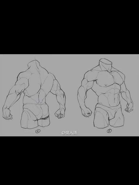 Buff body Buff Muscle Reference, Buff Body Drawing Reference, Male Buff Body Drawing, Male Anatomy Back View, Buff Guy Crossing Arms, Muscly Guy Drawing Reference, Drawing Buff Guys, Male Muscle Anatomy Reference, Buff Male Drawing Reference