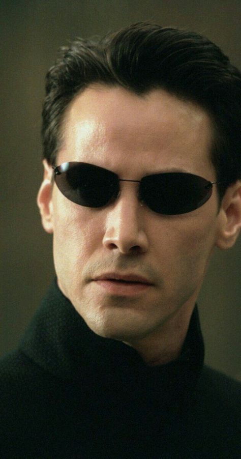 Keanu Reeves in Matrix The Matrix, Keanu Reeves, Matrix, A Black, A Man, Sunglasses, Black