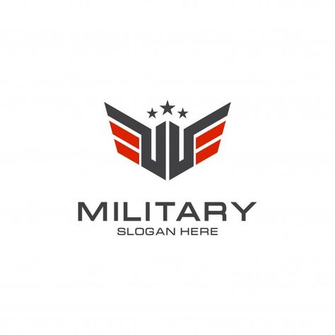 Elegant military logo design | Premium Vector #Freepik #vector #logo #design #star #template Hero Logo Design, Army Logo Design, Military Logo Design, Logo Design Star, Special Forces Logo, Us Army Logo, Military Graphics, Army Design, Military Shop