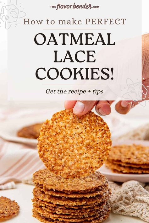 Chewy Oatmeal Lace Cookies, Lacey Oatmeal Cookies, Lacy Oatmeal Cookies Recipe, Quaker Oatmeal Cookies Recipes, Lacy Cookies Recipes, Lacy Oatmeal Cookies, Lace Cookies Recipe Oatmeal, Boiled Oatmeal Cookies, Bakeless Cookies