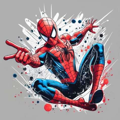 Spiderman Watercolor, Ada Design, Superman Characters, Star Wars Cartoon, Nerd Games, Image Spiderman, Spiderman Birthday Party, Vanishing Point, Marvel Spiderman Art