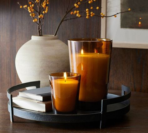 Handcrafted Tapered Scented Candles - Palo Santo | Pottery Barn (US) Vanilla Patchouli, Candle Glow, Small Candles, Large Candles, Hand Poured Candle, Pottery Barn Teen, Paraffin Wax, Taper Candles, Glass Containers