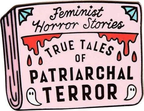 Patriarchal Terror | ENAMEL PIN #accessories #all #badge Feminist Enamel Pins, Pin Man, Backpack Decoration, Congratulations Gift, Vintage Inspired Fashion, Pink Design, Hard Enamel Pin, Metal Pins, Horror Stories