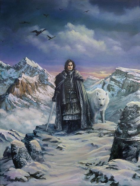 Jon Snow by Nordheimer.deviantart.com on @DeviantArt White Wolf, Jon Snow, A Man, Ghost, Deviantart, White, Art