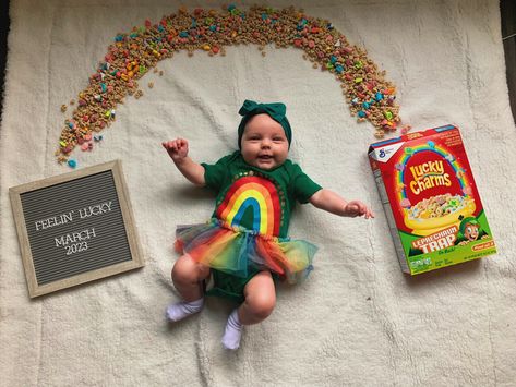 lucky charms st patricks day baby photo shoot Lucky Charms Picture Baby, Saint Patrick’s Day Photoshoot Baby, My First St Patricks Day, St Patrick Day Infant Pictures, Newborn Saint Patricks Day Pictures, St Patrick Day Pictures Baby, 3 Month Old St Patricks Day Pictures, First Saint Patricks Day Pictures, St Patricks Day Milestone Photo