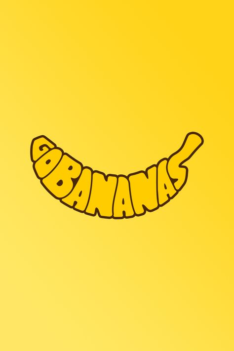 Banana Typography, Banana Packaging, Banana Logo, Banana Illustration, Banana Graphic, Typographic Illustration, Banana Design, Cartoon Banana, Banana Pie