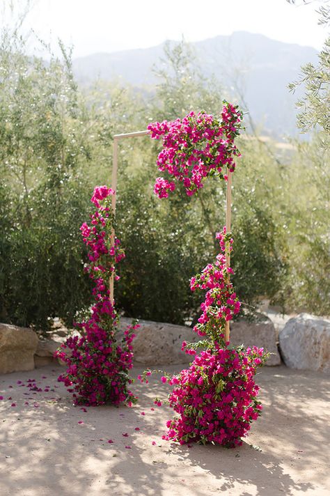 Bouganvilla Arch Wedding, Artificial Bougainvillea Decor, Bougainvillea Wedding Aisle, Bougainvillea Floral Arrangement, Buganvilla Wedding Decor, Pink Bogenvilla, Bougenville Wedding Decor, Bougainvillea Flower Arrangement, Moab Wedding Flowers