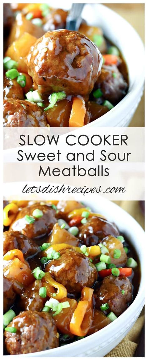 Slow Cooker Teriyaki, Sweet And Sour Meatballs, Crock Pot Meatballs, Tasty Meatballs, Slow Cooker Meatballs, Beef Meatballs, Crock Pot Slow Cooker, Recipes Crockpot, Easy Slow Cooker