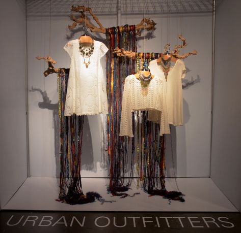 Urban Outfitters | 'Art of Display' Visual Merchandising Exh… | Flickr Urban Outfitters Art, Seneca College, Visual Merchandising Fashion, Fashion Window Display, Winter Display, Installation Ideas, Window Display Retail, Fashion Design School, Decoration Vitrine