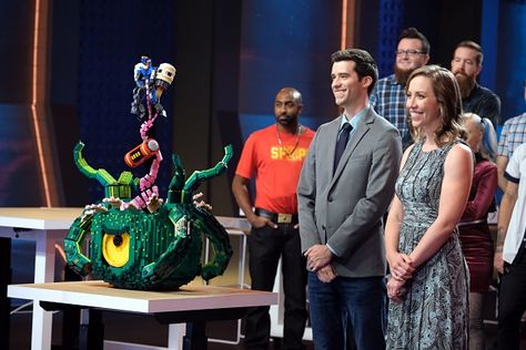 Review of FOX's "LEGO MASTERS" Lego Masters, Lego Designs, Lego People, Sustainable City, Bear Costume, People Running, Lego Bricks, Lego Design, Movie Monsters