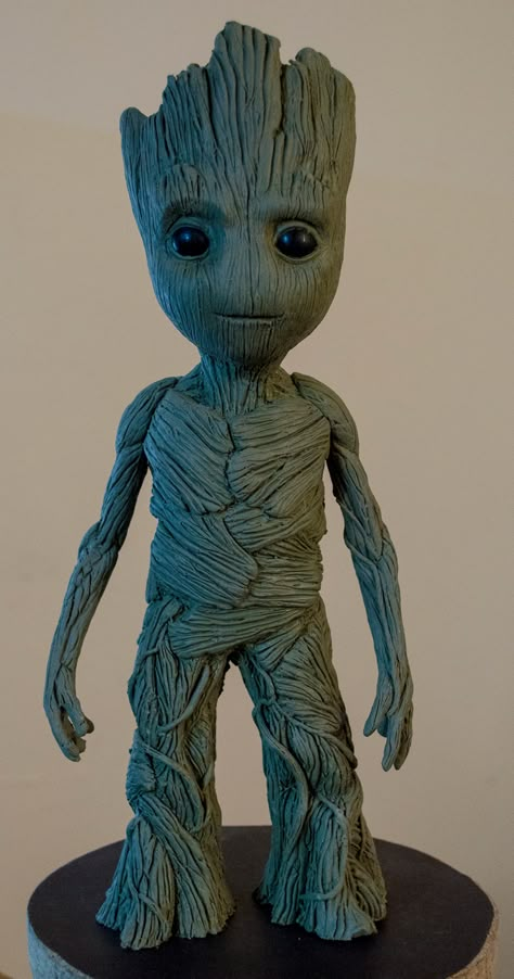 ArtStation - Baby Groot Sculpt - Fan Art, Erik Ortiz Pottery Plant Pots, Punisher Logo, Guardians Of The Galaxy Vol 2, Sculpture Art Clay, Baby Groot, Ceramics Pottery Art, Ceramic Animals, Clay Art Projects, Sculpting Clay