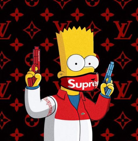 Cool Wallpapers Simpsons, Bart Simpson Wallpaper, Bart Simpson Art, Supreme Iphone Wallpaper, Simpson Wallpaper Iphone, Jordan Logo Wallpaper, Swag Wallpaper, Simpsons Drawings, Hype Wallpaper