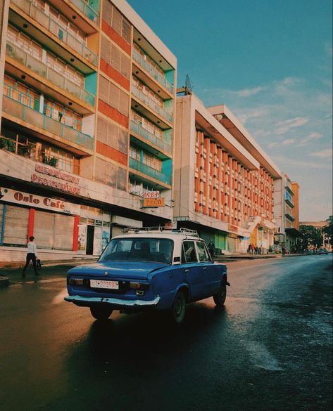 Street Car Aesthetic, Addis Ababa Aesthetic, Ethiopian Photography, Ethiopian Architecture, Ethiopia Aesthetic, Ethiopian Aesthetic, Crucifixion Art, Africa City, Ethiopian History