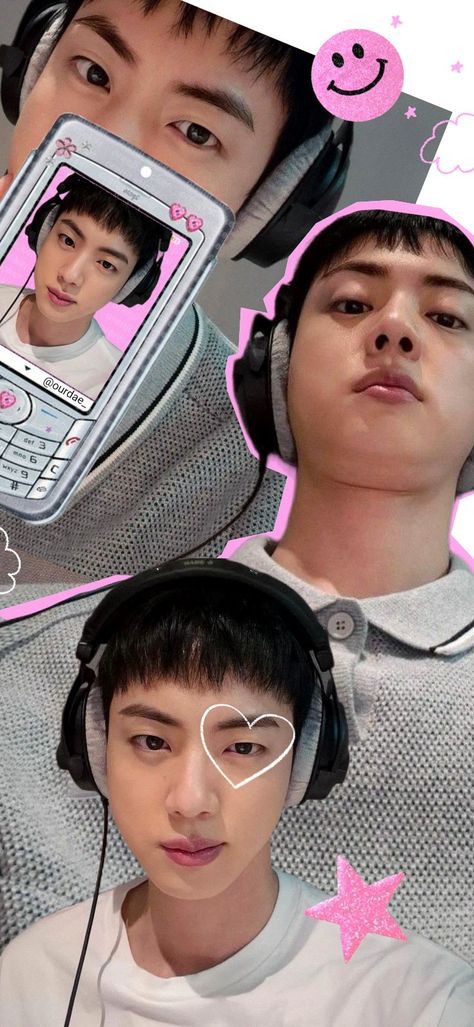 Jin on instagram update, pink wallpaper lock screen. 🤍🍭 Jin And Jungkook Wallpaper, Jin Wallpaper Lockscreen Boyfriend, 134340 Wallpaper, Jin Background, Jin Bts Wallpaper, Kim Seokjin Wallpaper, Jin Lockscreen, Jin Wallpapers, Jin Cute