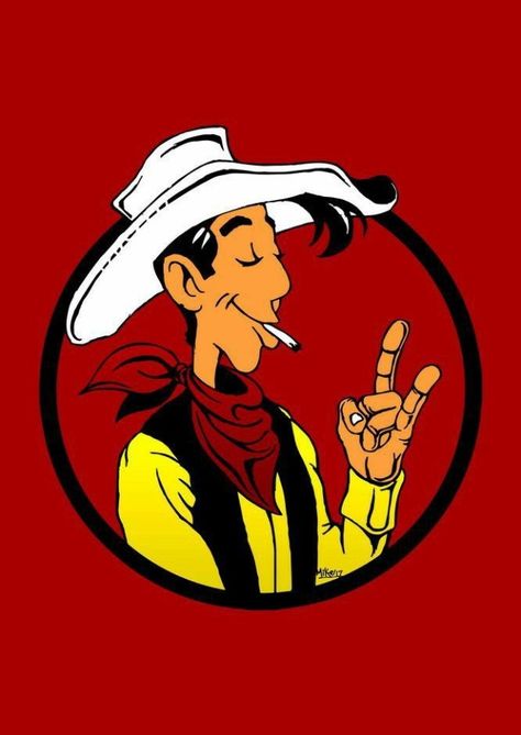 Western Comics, Lucky Luke, Mickey Mouse Cartoon, Bd Comics, Cartoon Sketches, Cowboy Art, Game Character Design, Cyberpunk Art, Vintage Cartoon