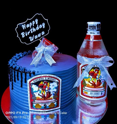 Gin Cake Design, Gin Cake, Sugar Cane, Happy Birthday Cakes, Themed Cakes, Liquor, Gin, Birthday Cake, Happy Birthday