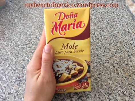 How to Make Delicious Heavenly Mexican Mole Sauce – My Heart of Mexico Enchilada Mole Sauce, How To Make Mole Sauce, Dona Maria Mole Recipe, Mole Recipe Easy, Dona Maria Mole Recipe Easy, Chicken Mole Recipe Dona Maria, Mole Recipe Mexican, Dona Maria Mole, Mexican Mole Sauce