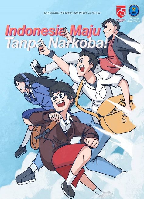 Indonesia Maju Tanpa Narkoba Education Poster Design, Wave Illustration, Graphic Poster Art, Poster Drawing, Cover Art Design, Art Poster Design, Education Poster, Canvas Designs, Illustration Character Design