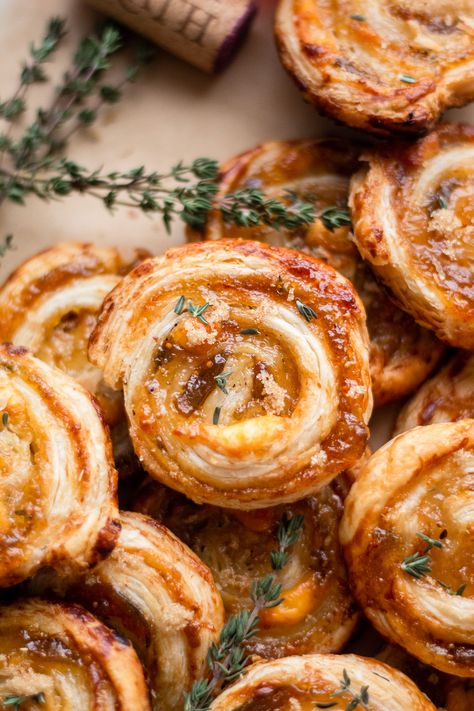 Fig And Goat Cheese Phyllo Cups, Puff Pastry Goat Cheese Honey, Apricot And Fig Boursin Pinwheels, Goat Cheese Pomegranate Appetizer, Figs In A Blanket With Goat Cheese, Goat Cheese Pinwheels Appetizers, Goat Cheese Bagel, Puff Pastry Fig Goat Cheese, Desserts With Goat Cheese