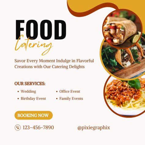 Food Catering You can create social media posts, Banners, Business Ads, logos, and more from us. You can find social media posts, Banners and Business Ads templates on Pixie Graphix.... #inspiration #inspirational #createtoconvert #focus #discipline #selfdiscipline #instagramgrowth #explore #igreach #instagramhacks #graphicdesign #graphicdesigner #foodlover #delicious #yummy #instagood #foodblogger #foodies #tasty #pizza #healthyfood #catering Brown Jeans Men, Blue Shoes Men, Food Catering, Fast Food Restaurant, Event Food, Catering Services, Food Poster, Delhi Ncr, Suit Up