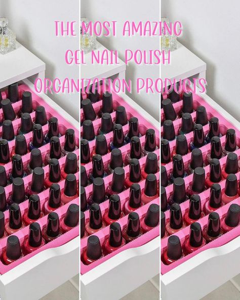 Amazing Gel Nail Polish Organization Products Gel Nail Polish Storage, Nail Polish Storage For Salon, Diy Nail Polish Drawer Organizer, Nail Polish Organizer Diy, Gel Nail Polish Organization, Gel Polish Storage, Gel Polish Organization, Gel Nail Storage Ideas, Gel Polish Display Ideas