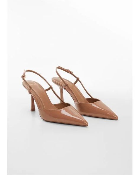 Mango Pointed Toe Shoe With Heel in Pink | Lyst UK Mango Heels, Mango Shoes, Nude High Heels, Classic Heels, Autumn 2023, Slingback Shoes, Denim Shoes, Pointed Toe Heels, Pointed Toe Shoes