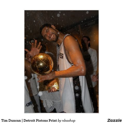 Tim Duncan | Detroit Pistons Print Chocolate Man, Nba Posters, Nba Pics, Spurs Basketball, Spurs Fans, Texas Sports, Tim Duncan, Basketball Photography, Nba Chicago Bulls