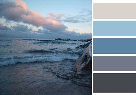 Lake Michigan Color Palette Wave Color Palette, Color Palette Website, Michigan Cottage, Pink Paint Colors, Marquette Michigan, Timeless Color Palette, Middle Ear, Paint Pouring, House Color