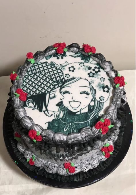 Nana Cake Anime, Nana Birthday Cake, Anime Birthday Cake, Fnaf Cake, Anime Nana, Anime Cake, Vintage Birthday Cakes, Nana Anime, Pinterest Cake