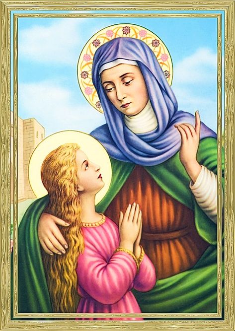 St Francis Assisi, Saint Anne, Saint Ann, Catholic Pictures, The Blessed Virgin Mary, Mary Catholic, Mama Mary, St Anne, Blessed Virgin