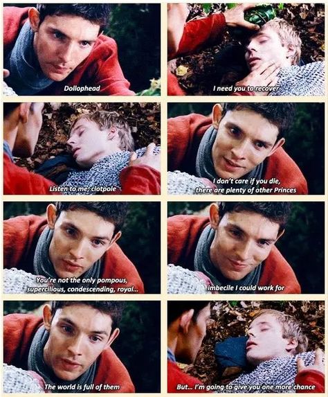 Merlin X Arthur, Merlin Memes, Merlin Funny, Merlin Show, Merlin Colin Morgan, Merlin Series, Merlin Fandom, Merlin And Arthur, Bradley James