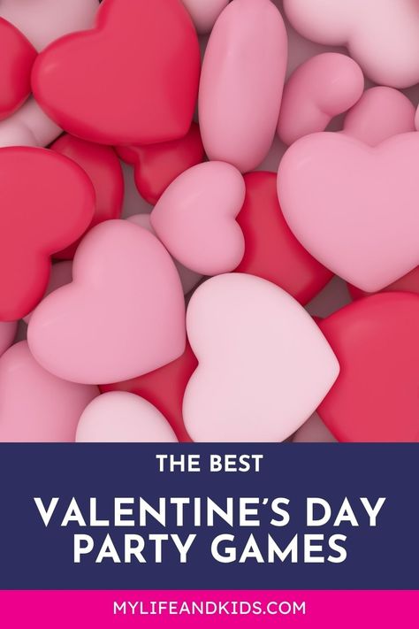 Whether you're hosting a Valentine's party at home or helping to plan the classroom party at school, I have you covered with these Valentine's Party games for kids and adults. I've even included a few Minute to Win It games that can easily be modified for this day of love. Perfect for preschoolers, elementary school kids and even tweens, teens and adults. Valentine Classroom Games, Valentines Day Activities For Teens, Games For Middle Schoolers, Kids Valentine Party, Valentine Party Game, Party Games For Kids, Conversation Hearts Candy, Valentine's Party, Minute To Win