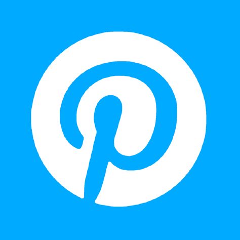 Pinterest Logo Blue, Blue Pinterest Icon, Blue Apps, App Widgets, Blue App Icon, Pinterest Icon, Apps Icon, Blue Iphone, Pinterest Logo