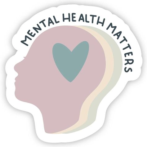 Self Care Digital Stickers, Mental Health Stickers, Packaging Business, Ig Pics, Head And Heart, Journals Notebooks, Mental Health Support, Color Crush, Good Mental Health