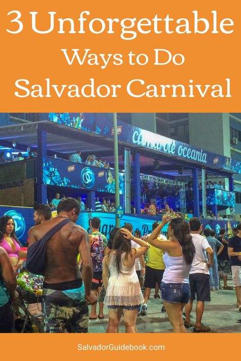 Make carnival whatever you want it to be. Choose your own adventure at Salvador carnival. Be in a bloco, relax (or party hard) in a camarote, or rub elbows in the pipoca. #salvadorcarnival #brazilcarnival #carnival #carnaval #salvadorcarnaval #salvadorbahia #salvadorbrazil Brazilian Carnival, Brazil Carnival, Choose Your Own Adventure, Big Party, Best Places To Eat, Travel Advice, Guide Book, Fun Things To Do, Brazil