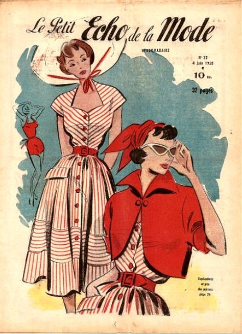 Vintage Fashion Sketches, Vintage Clothes Patterns, Patron Vintage, 1950 Fashion, Fashion Illustration Vintage, Vintage Dress Patterns, Vintage 1950s Dresses, Barbie Vintage, 수채화 그림