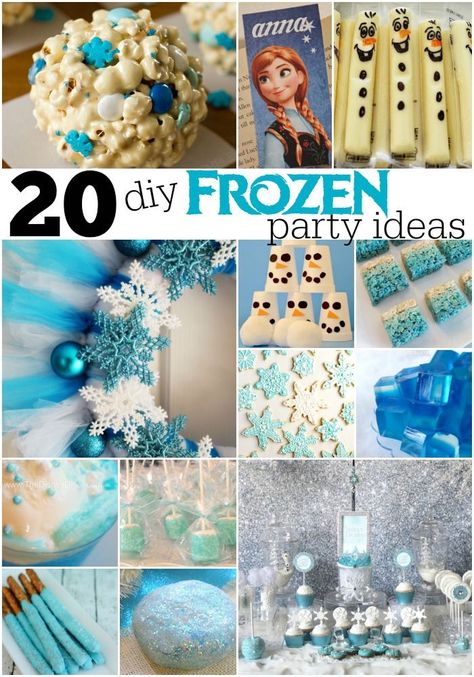 Really fun and easy DIY you can do  to create the ultimate Pinterest-worthy party for your little princess! These DIY Frozen Party ideas include Frozen birthday party decorations, invites, printables, snacks, drinks, and desserts! You may even find some Frozen party ideas on a budget! Save these cute and crafty ideas! Frozen Diy Party, Diy Frozen Party, Frozen 3rd Birthday, Frozen Diy, Frozen Birthday Party Decorations, Elsa Birthday Party, Elsa Party, Frozen Bday Party, Disney Frozen Birthday Party