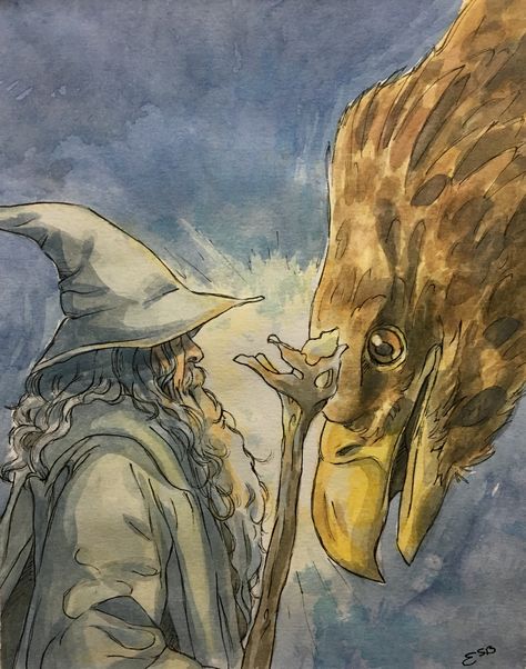 Lord Of The Rings Eagles, Lord Of The Ring Painting, The Lord Of The Rings Painting, Lord Of The Ring Drawing, The Lord Of The Rings Drawings, Lord Of The Rings Drawing Sketches, The Hobbit Drawings, Lord Of The Rings Drawings, Lotr Watercolor