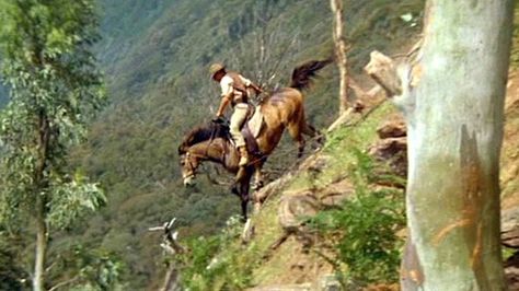 One of my all time favourite scenes from 'The Man From Snowy River 2'. Shortly followed by one of my all time most heartbreaking scenes The Man From Snowy River, Man From Snowy River, Snowy River, Horse Movies, Morgan Horse, Famous Horses, Cowboy Up, All About Horses, Appaloosa