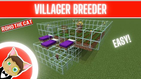 Minecraft Villager Breeder House, All Minecraft Villager Jobs, Villager Breeding Minecraft, Villager Marketplace Minecraft, Villager Trades Minecraft, Minecraft Tutorial, Touch Of Class, Minecraft, Villa